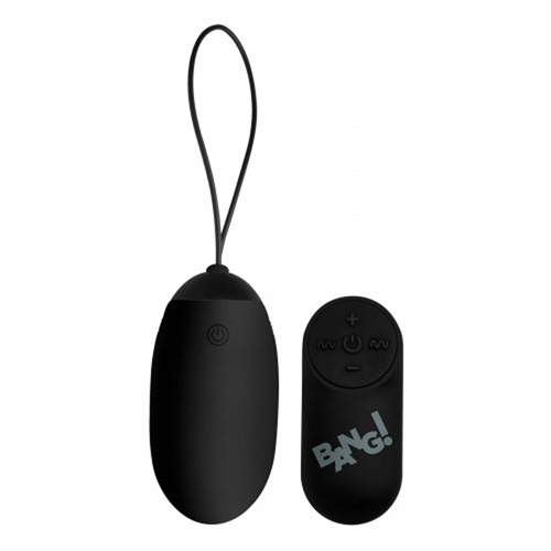 AG331-Black Bang! XL Vibratie Eitje - Zwart - Afbeelding 1