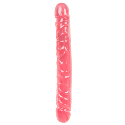 0287-01-CD Crystal Jellies Dubbel Dildo - Roze - Afbeelding 1