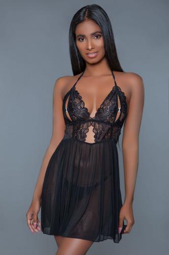 2017-Black-S Cosette Babydoll - Zwart - Afbeelding 1