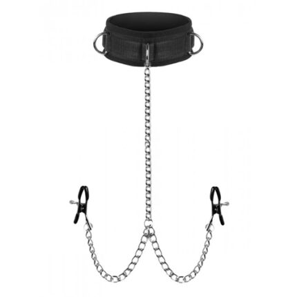 Submission Halsband Met Tepelklemmen