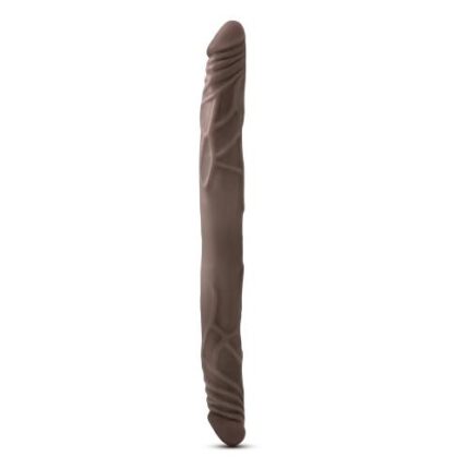 Dr. Skin - Realistische Dubbele Dildo 35 cm - Chocolate
