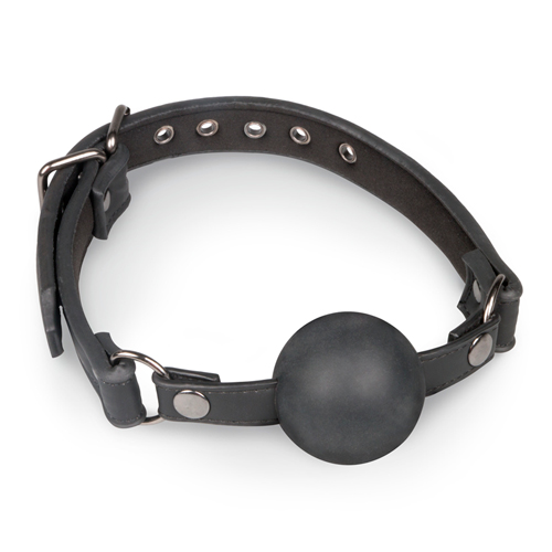 ET275BLK Ball Gag Met Grote Siliconen Bal - Afbeelding 1