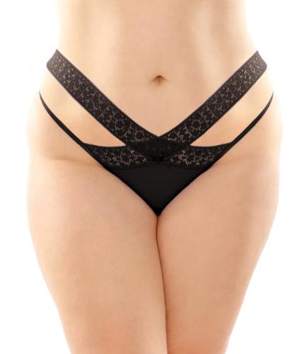 PY2105-BLK-QS Daphne Brazilian Zwart - Curvy - Afbeelding 1